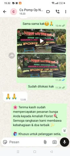 Testimonial Papan Bunga bandasari