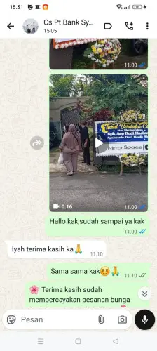 Testimonial Papan Bunga bandasari